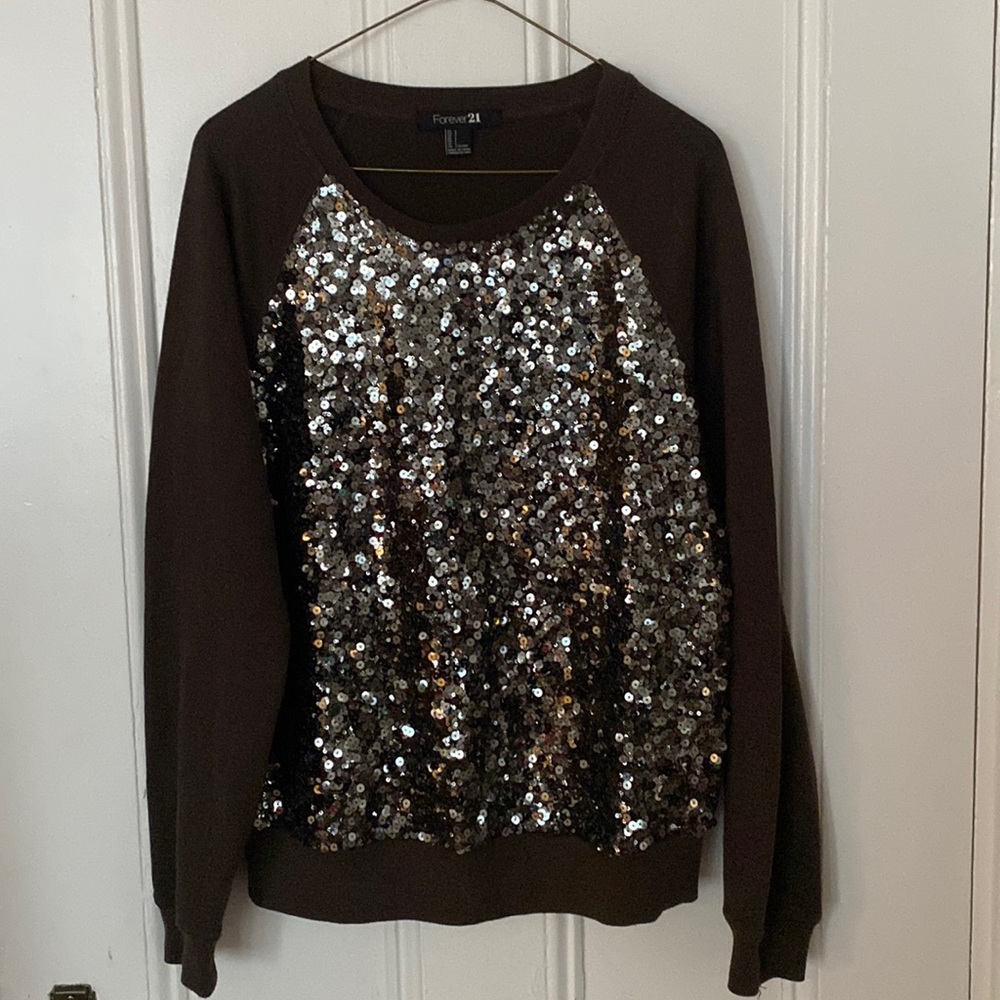Forever 21 sequin sweatshirt